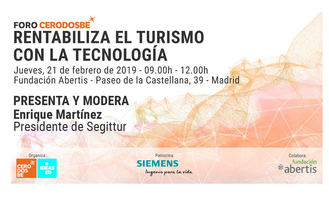 La Mesa del Turismo participará en el Foro Digital Cerosbe